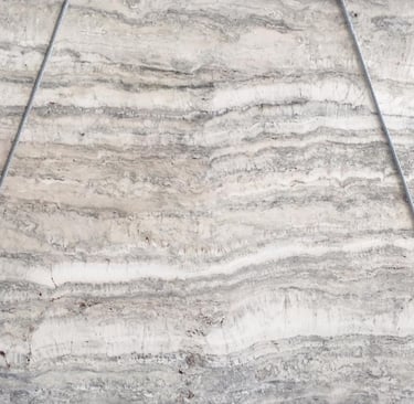 Gray Travertine vein cut