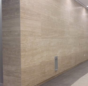 Travertine beige wall tiles