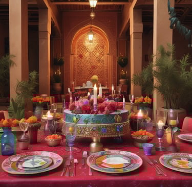 Aerial view of luxury beachfront villas surrounded by lush greenery and palm trees. The villas have unique thatched roofing and private circular pools. The sandy beach and ocean are visible on the left side.