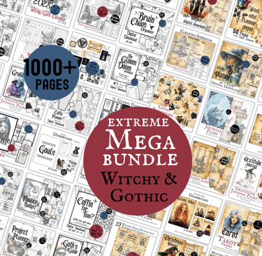 Witchy and Gothic Planners Mega Bundle 