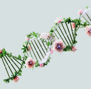 science meets nature-DNA+ Flowers