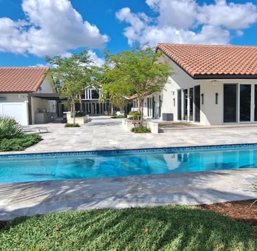 pressure wash pool deck