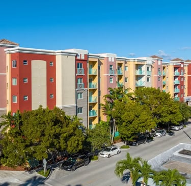 soft wash apartment complex