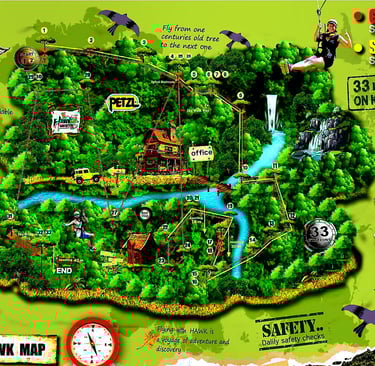 Map of Hawk Adventure Koh Samui