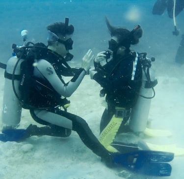 Teaching in my ScubaPro Twin Jet