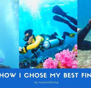 two people in scuba gear and scuba gear with the words how to choose the best