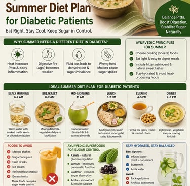 Ayurvedic diet for diabetes in summer