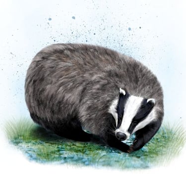 Badger spirit animal for Meet the Animals in Winter page
