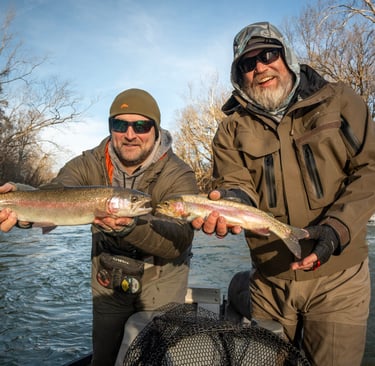 Fly Fishing the Watauga River, Elizabethton TN. in January 