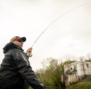 Spring fly fishing on the Watauga