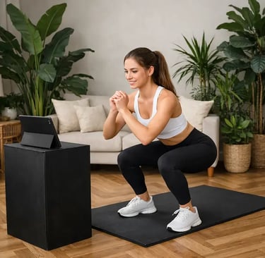 Designed fitness classes at home.