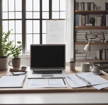 clear glass bottle on white wooden round table