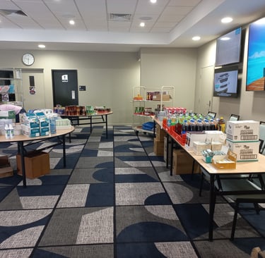 The Food Bank store at Greta Workers Club