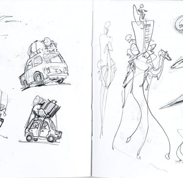 Pack light and sketch often!