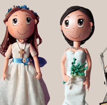 Fofuchas personalizadas muñecas de goma eva