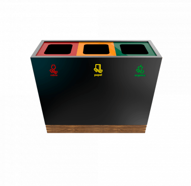 BOTE DE MADERA PALERMO TRIPLE