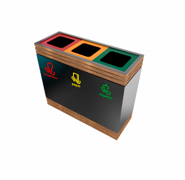 BOTE DE MADERA ROMA TRIPLE