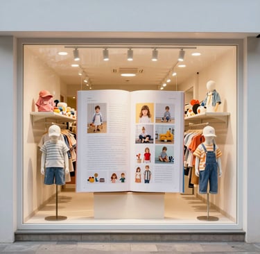 A cheerful child wearing colorful casual clothes, smiling in a bright, modern room.