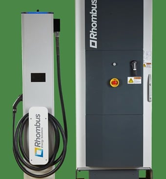 Power Station Group on Green Screen Background