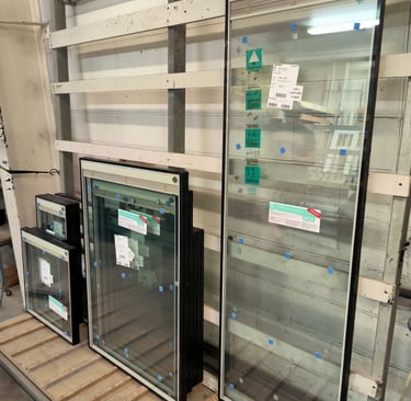 Integral blinds installed in triple glazed unit, in Auckland, New Zealand