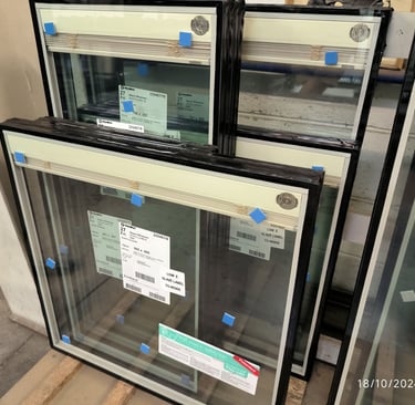 Integral blinds installed in triple glazed unit, in Auckland, New Zealand