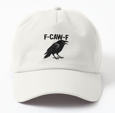 Custom hat with crow
