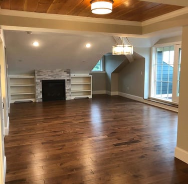 living room floor finish