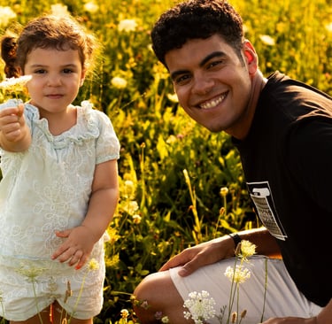 zio e nipote, foto di famiglia
