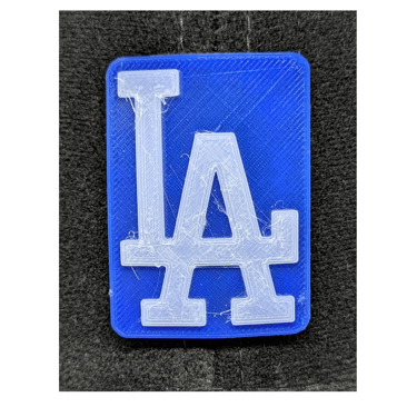 Licensed LA Dodgers LA logo 3D Printed Tactical Patch