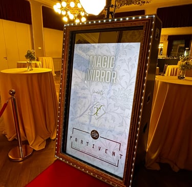 Magic Mirror Fotobox von Partivent – eleganter Fotospiegel für Hochzeiten & Events am Bodensee