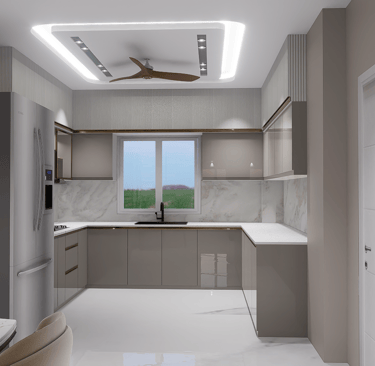 U-shape modular kitchen Patna