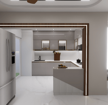 modern kitchen interior in Patna
