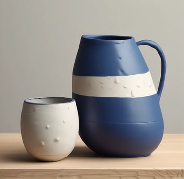 A serene beach scene featuring various coastal-inspired keepsakes scattered on the shore.