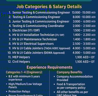 Leading switchgear company UAE direct interview Trichy 05-12-2025