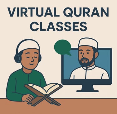 Student Learning Quran Online