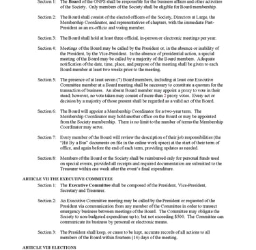 2025 By-Laws, page 2 of 6