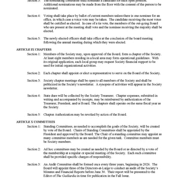 2025 By-Laws, page 3 of 6