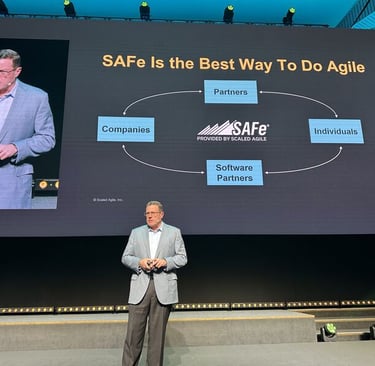 Steve Elliot, CEO of Scaled Agile, Inc. during SAFe Summit Sorrento April 8-9