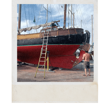 rénovation du vieux gréement le Skjoldnaes