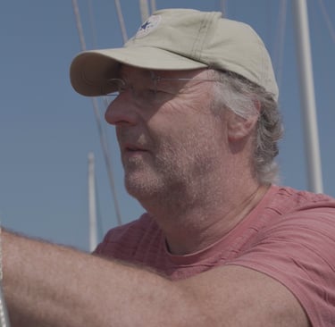 Jenne Aakster nous aide à remonter l'enrouleur