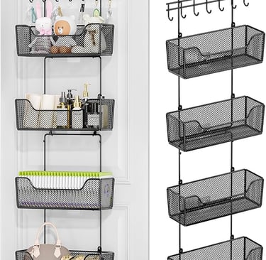 Space Saving Over The Door Organizer For Small Space Living