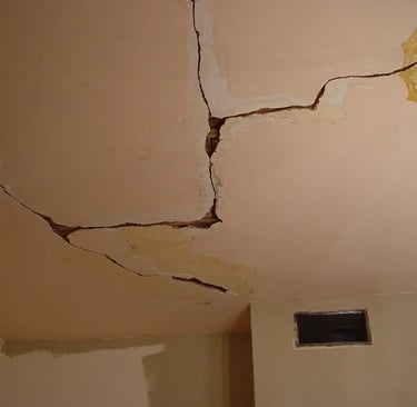 cracked ceiling