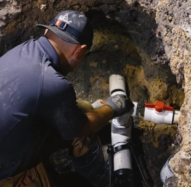 plumber repairing Leaks and moisture issues