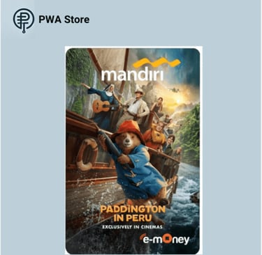 Kartu E-Money Mandiri edisi Paddington in peru