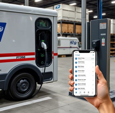 "Modernization efforts at USPS, including electric vehicles and digital services."