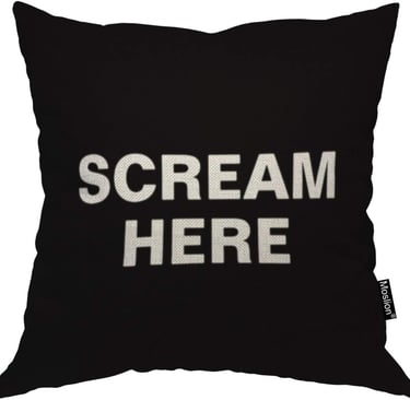 scream here pillow
