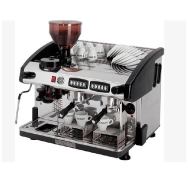 a coffee machine with a coffee maker and a coffee maker