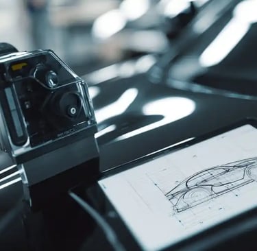 Präzise Schichtdickenmessung am Fahrzeuglack