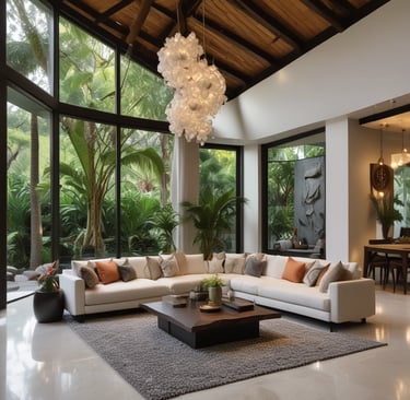 Bright living room with modern inventory