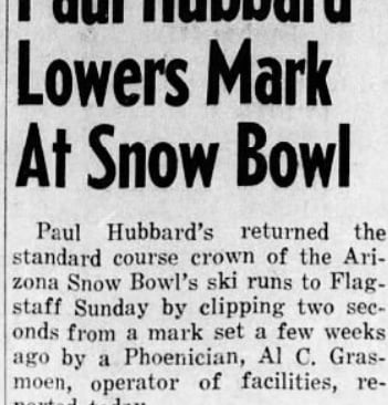 Clipping, Arizona Daily Sun, 1950